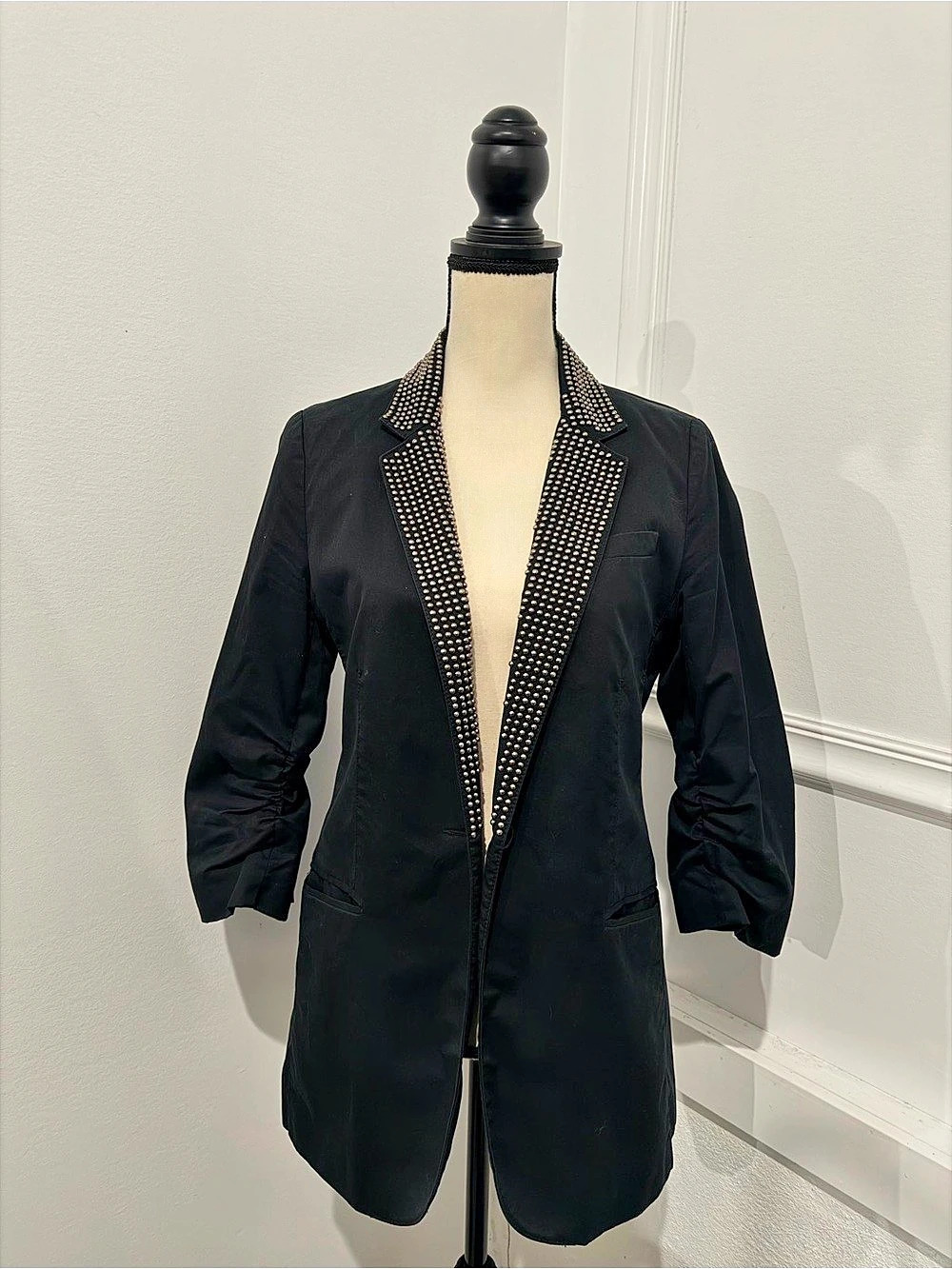 Express Studded Blazer in Black Size 8 Like New